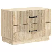 vidaXL vidaXL Nočna omarica Sonoma hrast 62 x 34,5 x 44,5 cm Inženirski les, (5000209914)