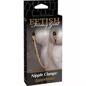 FF Gold Nipple Chain Clamps