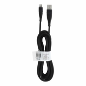 Micro USB kabel tekstilni 3 metri črn