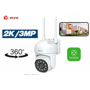 MoveTeck Videonadzorna Kamera Stenska / 360 stopinj / 2K 3MP / WiFi