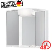 shumee Osvetljena omarica z ogledalom Angy 59x50x15cm 40W bela/48H dostava