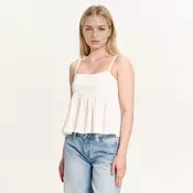 Cropp - Top na bretele - white
