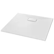 Vidaxl Kad za tuš SMC bela 90x80 cm
