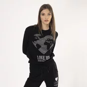SCERVINO STREET Ženski duks Love Me crni