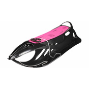 Merco Plastične sani Neon Grip črno-rožnate barve