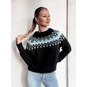 Sweter damski one size SKADOVA czarny Dstreet