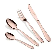 Berlingerhaus Komplet potovalnega jedilnega pribora iz nerjavečega jekla, 4 kosi, kolekcija Rose Gold
