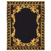 Casa Padrino Luxury Baroque Wool Carpet Black/Gold - Various Sizes
