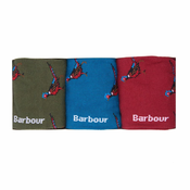 Barbour Poklon set čarapa sa fazanima Barbour (zelene, plave, crvene)