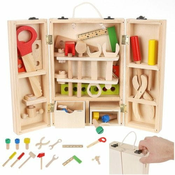 shumee Škatla + set lesenega orodja 22697