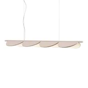 FLOS Almendra Linear LED viseča svetilka s 4 žarnicami, roza - Dnevna soba/jedilnica - Dizajn - Kovina