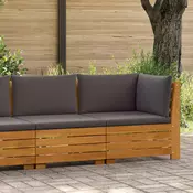 Set lounge namještaja za vrt 2 Komad Smeda Cvrsto drvo akacije