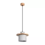Sollux SL.1363 - Luster na sajli MAB 1xE27/15W/230V precnik 22 cm beton/siva
