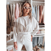Bluza damska oversize ELEGRA ecru Dstreet