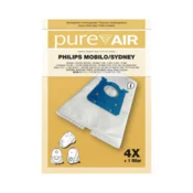 Pure Air Vrečke za sesalnike PHILIPS MOBILO/SYDNEY - 20 vrečk + 5 filtrov