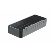 Schmidler polica z brisalcem stekla, črna 12,1x29x5,3 cm