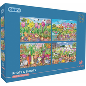 GIBSONS Puzzle Korenine in poganjki 4x500 kosov