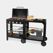 VonHaus Modularna vanjska kuhinja s plinskim roštiljem 4 plamenika BBQ 2502041