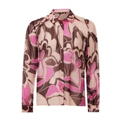 MEXX Bluza bež/temno rjava/svetlo lila
