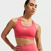 NIKE Športni nederček SWOOSH  korala / bela