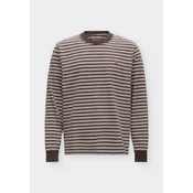 Abercrombie & Fitch Majica čokolada/bela