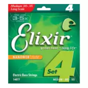 Elixir 14077 Nanoweb 045-105 Žice za bas gitaru