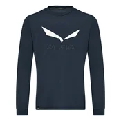 Salewa SOLIDLOGO DRY M L/S TEE, muška planianrska majica, plava 27340