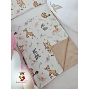 Bubamara037 Pokrivac za bebe Bambi, Belo-Krem