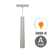 LED viseča svetilka cev bela 10W 3000K tip A topla za magnetne tirnice SMART TRACK 48VDC