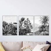Wallity Slika Mdf-00111, 40x90 cm, 3 dela