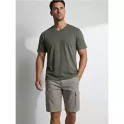 Sinsay - Pamucna basic majica - khaki
