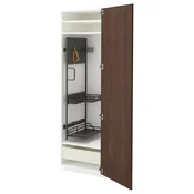 METOD / MAXIMERA Visoki element-ostava, bela/Sinarp smeda, 60x60x200 cm