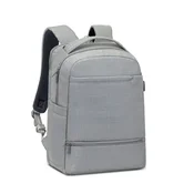 Ruksak RivaCase 15.6 Biscayne 8363 Grey carry-on laptop backpack