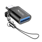 Yesido - OTG adapter (GS06) - Type-C na USB 3.0 Plug & Play 5Gbps - črn