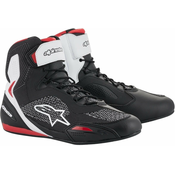 Alpinestars Faster-3 Rideknit Shoes Black/White/Red 45 Motociklističke čizme