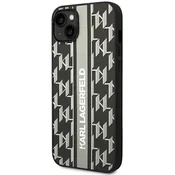 Karl Lagerfeld Etui Karl Lagerfeld Monogram Stripe za iPhone 14 Plus - sive