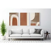 WALLXPERT Dekorativna uramljena MDF slika (3 komada) Mp3 00112 50 x 70