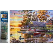 Norimpex Diamantna slika Ladjedelnica 30x40cm