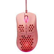 DELTACO GAMING Miš Ultra-Light, 6400 DPI, RGB, Gumeni side-grip, ROZA