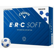 Callaway ERC Soft 2025 White Truvis Blue Golf žogice