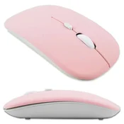 shumee Brezžična računalniška miška Alogy Mouse Bluetooth za prenosnik in tablico, roza