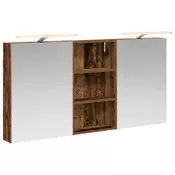 Vidaxl Komplet omaric za kopalnico s polico 3 pcs 140 x 14,5 x 70 cm