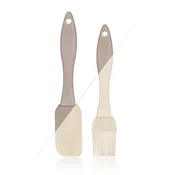 Banquet Lopatka 19 cm + gobica 17 cm, silikonska, plastični ročaj, mešanica barv, komplet 2.