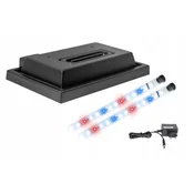 shumee Pokrov za akvarij 40x25 črn + LED osvetlitev Spectrum bbnbbc