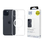 1 to 3 3MK CASE CLEAR MAGCASE ZA IPHONE 15 PLUS MAGNETNA ZAŠČITA PROZORNA