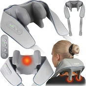 Neo-Sport Brezžični masažer za vrat in hrbet NS-505 Shiatsu s 3 načini ogrevanja