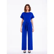 BIBI SAKALIEVA Kombinezon Royal Blue Wide-Leg Jumpsuit kraljevo modra