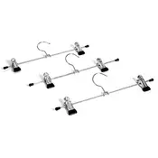 Orion Obešalnik krom s sponkami 3ks 30cm