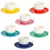 Tognana Set skodelica za čaj Rainbow 210ml/6 kos/porcelan