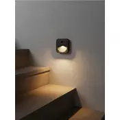 Sinsay - Zidna LED lampica sa senzorom pokreta - crno